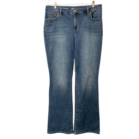 Style & Co. Denim - Style & Co Curvy Boot Leg Medium Wash Jeans Size 14L EUC